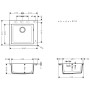 Évier encastrable hansgrohe S510-F450 450 - vue détaillée