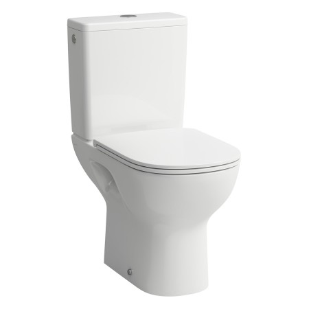 WC a terra LAUFEN LUA per combinazione, senza bordo di scarico, uscita orizzontale