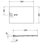 Receveur de douche Duravit Stonetto rectangle 120 x 80 cm