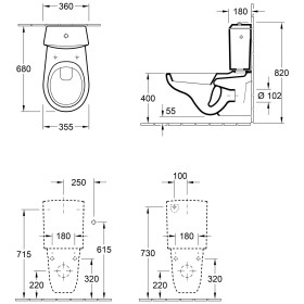 Sciacquone Villeroy & Boch O.novo
