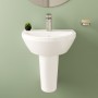 VitrA Integra Handwaschbecken 45 cm, mit Überlaufloch, 1 Hahnloch mittig - Detailansicht