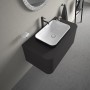 Duravit Happy D.2 Plus Aufsatzbecken 60 cm weiss/anthrazit matt, ohne Überlauf, ohne Hahnlochbank - Detailansicht