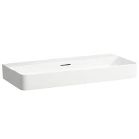 Lavabo encastrable LAUFEN Val 75 x 42 cm sans trou de robinet, avec trop-plein