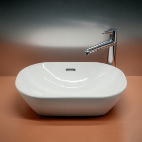 Vasque à poser ovale LAUFEN LUA 50 x 35,5 cm, avec trop-plein