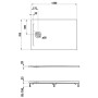 Receveur de douche LAUFEN PRO Marbond 120 x 70 x 3,3 cm - photo produit