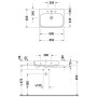 Duravit Happy D.2 Möbelwaschtisch 65 cm mit 1 Hahnloch - Detailansicht