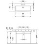 Duravit Vero Air Möbelwaschtisch mit 1 Hahnloch 100 x 47 cm, ohne Überlauf - Detailansicht