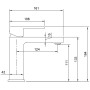 Rubinetto monocomando per lavabo Villeroy & Boch Architectura