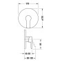 Duravit D-Code Einhebel-Brausemischer Unterputz - Produktansicht