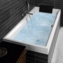 Baignoire Villeroy & Boch Squaro Duo 170 x 75 cm, Combipool Comfort, Position 2 avec vidage Trio