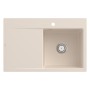 Évier encastrable Villeroy & Boch Subway Style 45 FLAT, bonde avec commande à excentrique, cuve à droite