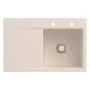 Évier encastrable Villeroy & Boch Subway Style 45 FLAT, bonde à commande excentrée, cuve à droite