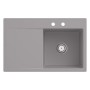 Évier encastrable Villeroy & Boch Subway Style 45 FLAT, bonde avec actionneur excentré, cuve à droite
