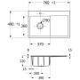 Villeroy & Boch Subway Style 45 FLAT flächenbündige Spüle - Produktansicht
