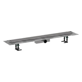 Set completo di griglia doccia hansgrohe RainDrain Compact 100 cm piastrellabile per installazione standard
