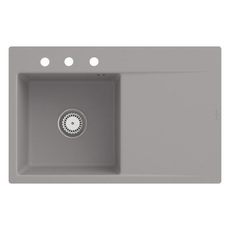 Évier encastrable Villeroy & Boch Subway Style 45 FLAT, bonde avec actionneur excentrique, cuve à gauche