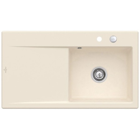 Lavello incasso Villeroy & Boch Subway Style 50 FLAT, scarico con azionamento a distanza, vasca a destra