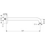 hansgrohe Brausenarm 38,9 cm - Detailansicht