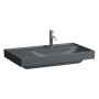 Lavabo LAUFEN MEDA 80 x 46 cm, 3 trous de robinet sans trop-plein, tablette à gauche