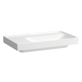 Vasque LAUFEN MEDA 80 x 46 cm, sans trou de robinet ni trop-plein, tablette à gauche