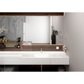 Rubinetto per lavabo hansgrohe Vernis Blend 100 CoolStart con scarico a stelo