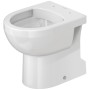 Duravit No. 1 WC a terra Rimless, scarico verticale - vista tecnica