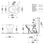 Duravit No. 1 WC a terra Rimless, scarico verticale