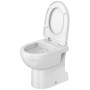 Duravit No. 1 WC a terra Rimless, scarico verticale - vista tecnica