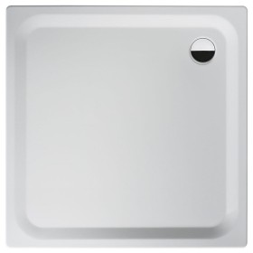 Piatto doccia in acciaio super slim Steel Plan 90 x 90 x 2,5 cm