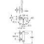GROHE Essence Neu Einhand-Wannenbatterie mit Brausegarnitur - Detailansicht