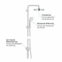 GROHE Tempesta Cosmopolitan System 210 Duschsystem mit Umstellung, Wandmontage - Produktansicht