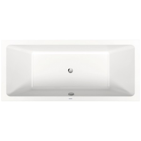 Baignoire rectangulaire Duravit No. 1 180 x 80 cm avec 2 dossiers inclinés