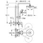 GROHE Tempesta Cosmopolitan System 210 Duschsystem mit Einhandmischer, Wandmontage - Produktansicht