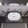 Duravit D-Neo Aufsatzbecken oval 60 cm, ohne Hahnloch, ohne Überlauf - technische Ansicht