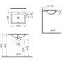 VitrA S20 Einbauwaschtisch 55 x 45 cm
