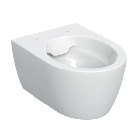 Geberit iCon WC sospeso a scarico corto, forma chiusa, Rimfree