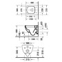 Duravit D-Code WC sospeso compatto
