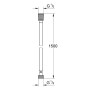 Tubo doccia GROHE VitalioFlex Silver 150 cm - vista tecnica