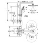 GROHE Vitalio System 310 Duschsystem mit Thermostatbatterie