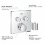 GROHE Grohtherm SmartControl Thermostat Fertigmontageset mit 2 Absperrventilen und integriertem - technische Ansicht