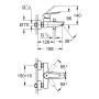GROHE Start Einhand-Wannenbatterie, 1/2" - technische Ansicht