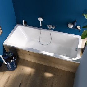 Baignoire rectangulaire Duravit No. 1 150 x 70 cm avec 1 dossier incliné