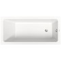 Baignoire rectangulaire Duravit No. 1 150 x 70 cm avec 1 dossier incliné - vue détaillée