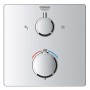GROHE Precision Duschsystem Unterputz mit Vitalio Rain Mono 310, eckig - technische Ansicht