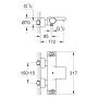 GROHE Grohtherm 2000 Thermostat-Wannenbatterie - Detailansicht