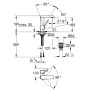 GROHE Plus Einhand-Waschtischbatterie M-Size, mit Push-open Ablaufgarnitur - Detailansicht