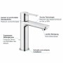 Rubinetto monocomando per lavabo GROHE Lineare Nuovo S-Size con scarico a tirante - immagine prodotto