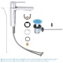 Rubinetto monocomando per lavabo GROHE Lineare Nuovo S-Size con scarico a tirante