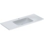Geberit ONE Möbelwaschtisch 120 cm, Abgang vertikal, 1 Hahnloch, ohne Überlauf