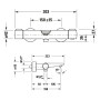 Duravit Wave Wannenthermostat Aufputz - Produktansicht